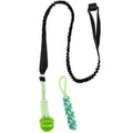 Interactive Outdoor Dog Bungee Rope Indoor Dog Rope Toys with TPR Teething Grinding Ball and Changeable Tug-Of-War Rope Toy